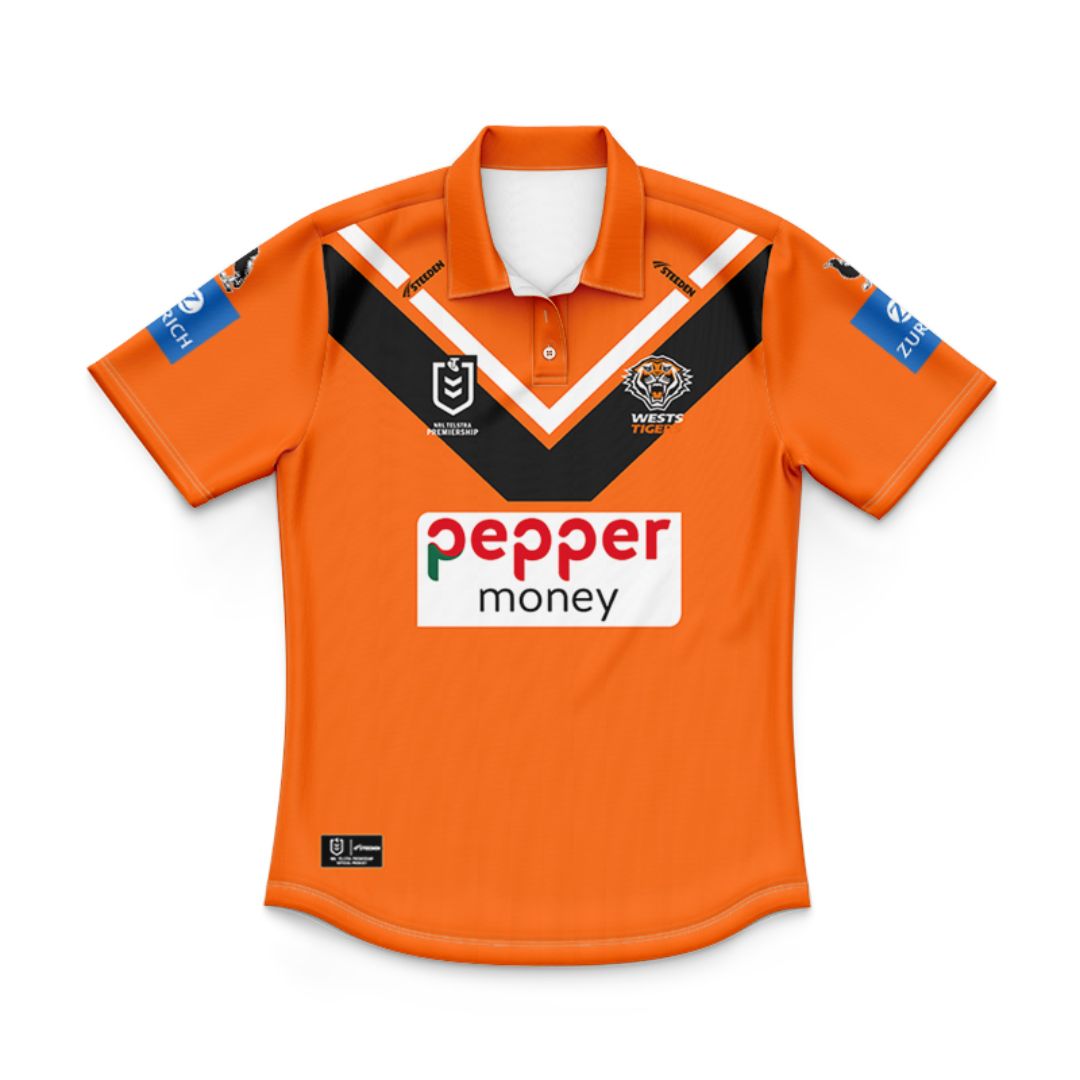 Wests Tigers 2025 Kids Away Polo Shirt
