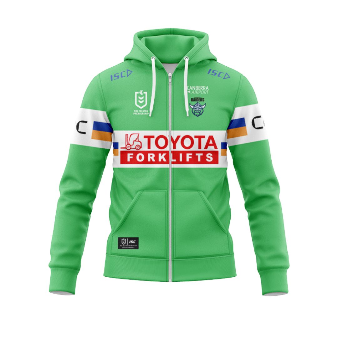 Canberra Raiders 2025 Home Hoodie with Zipper