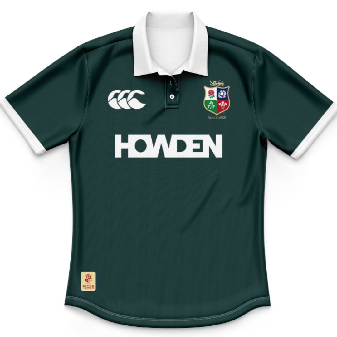 British & Irish Lions 2025 Kids Green Training Polo Shirt