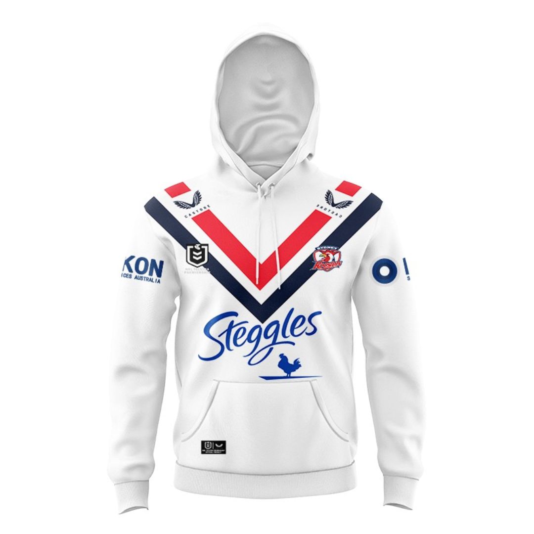 2024 Sydney Roosters Kids Away Hoodie