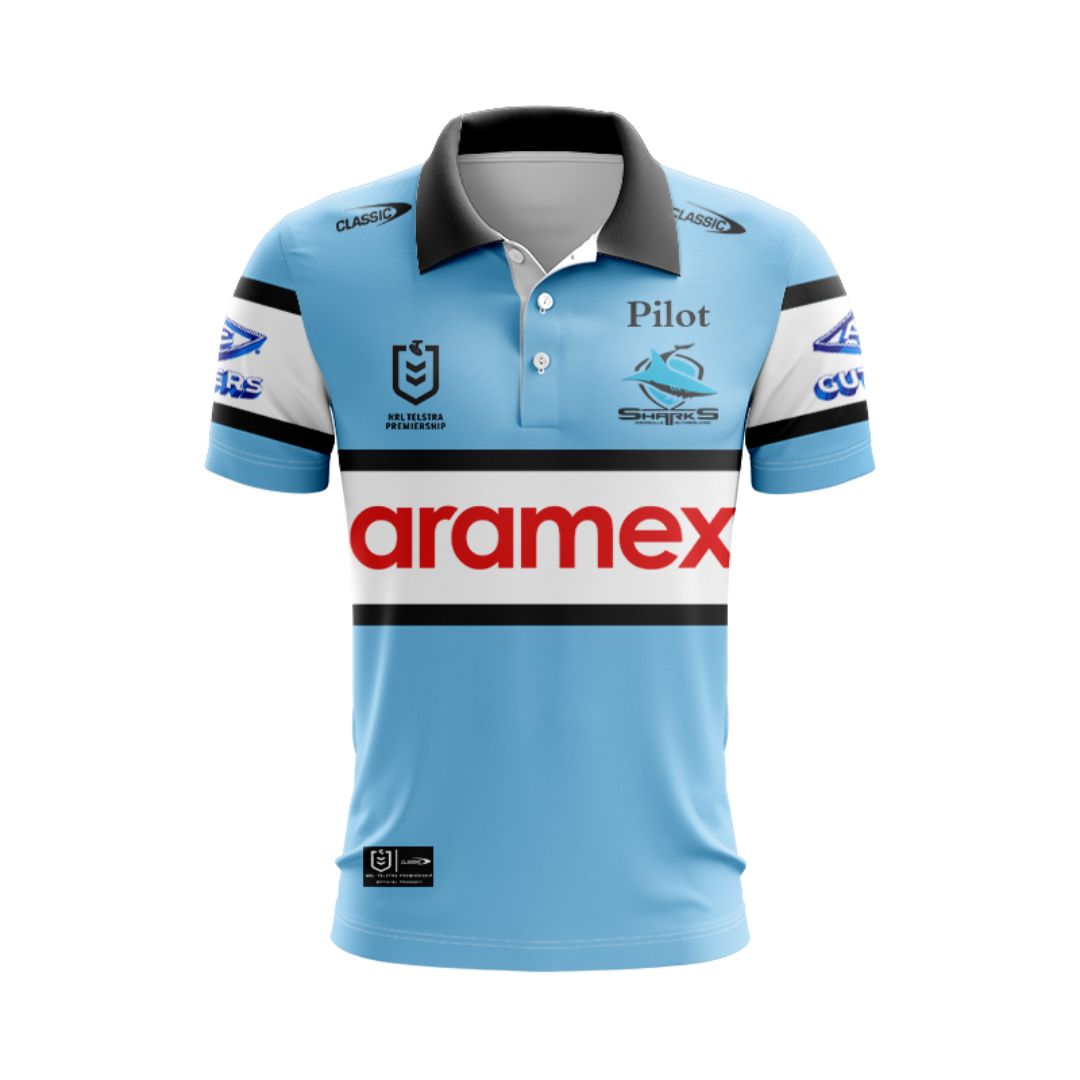 Cronulla Sutherland Sharks 2025 Home Polo Shirt