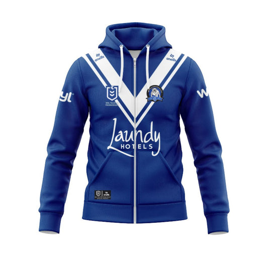 Canterbury Bankstown Bulldogs 2025 Away Hoodie with Zipper