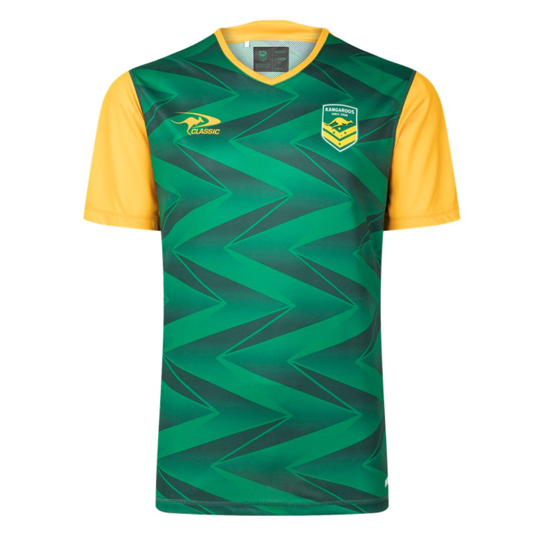 Australia Kangaroos 2024 Green Training Shirt