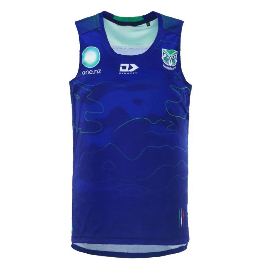 2024 New Zealand Warriors Blue Training Singlet