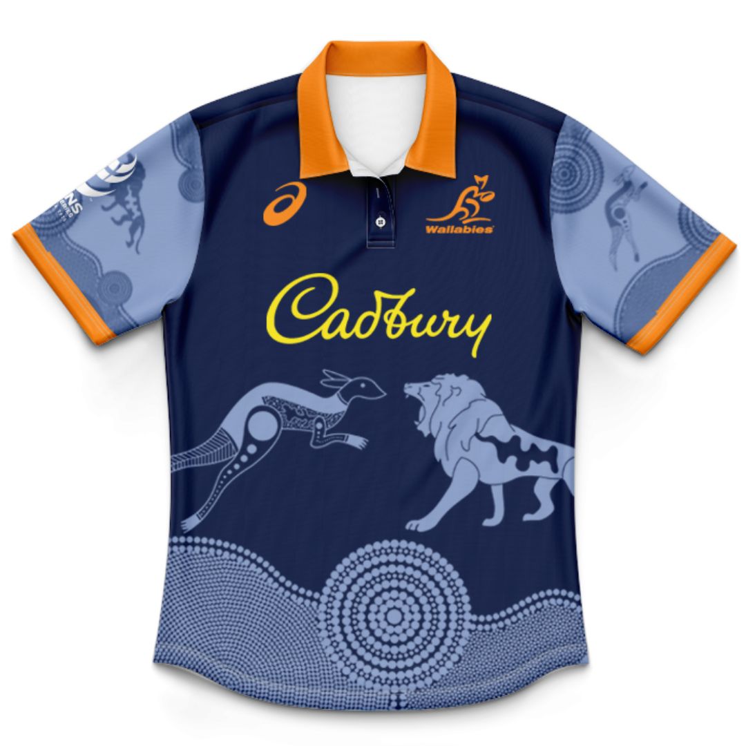 Australian Wallabies 2024 Kids Lions Tour Polo Shirt