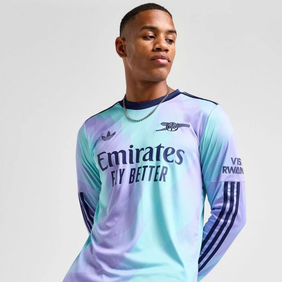 Arsenal Gunners 2024/25 Rice #41 Long Sleeve 3rd Jersey Shirt