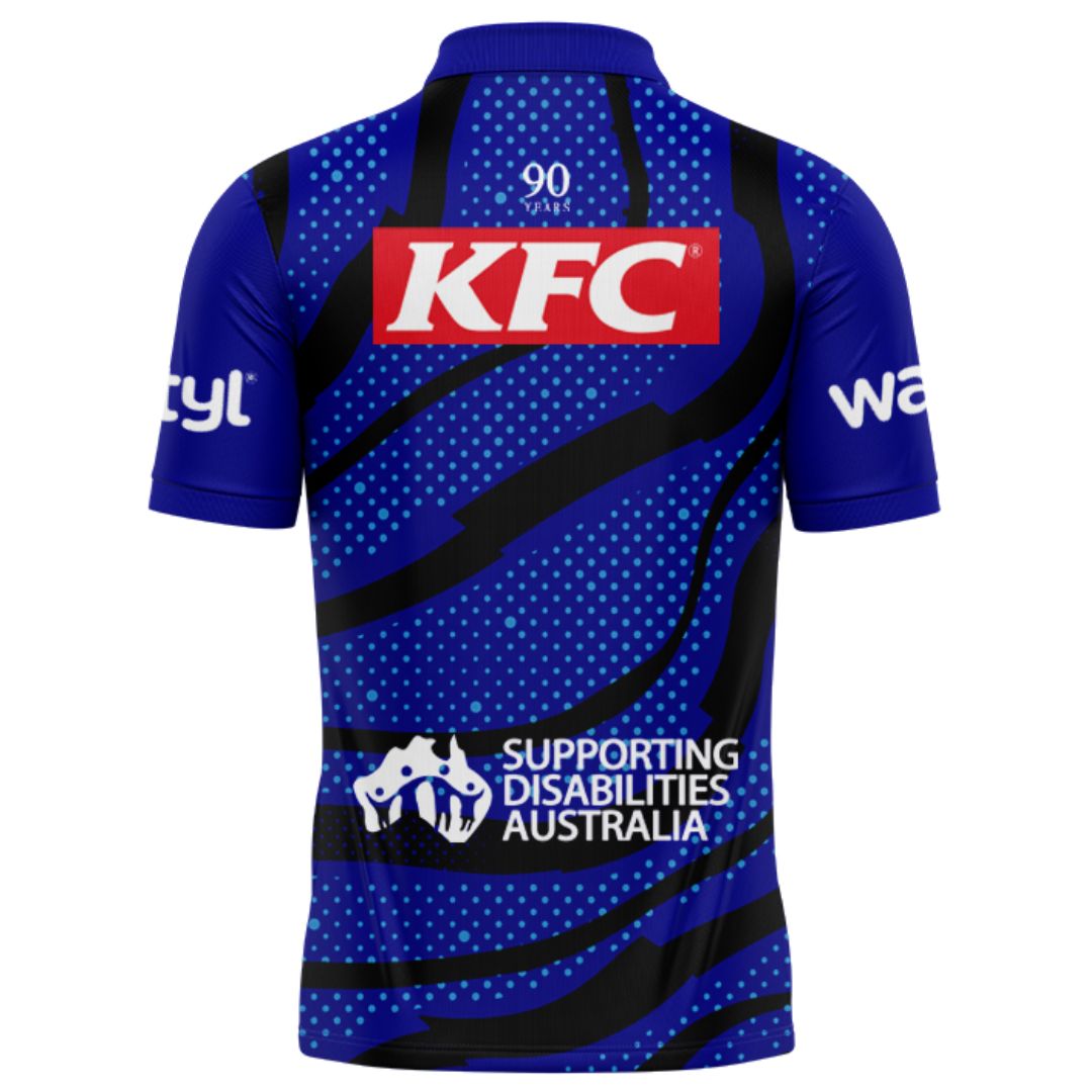 Canterbury Bankstown Bulldogs 2025 Blue Training Polo Shirt