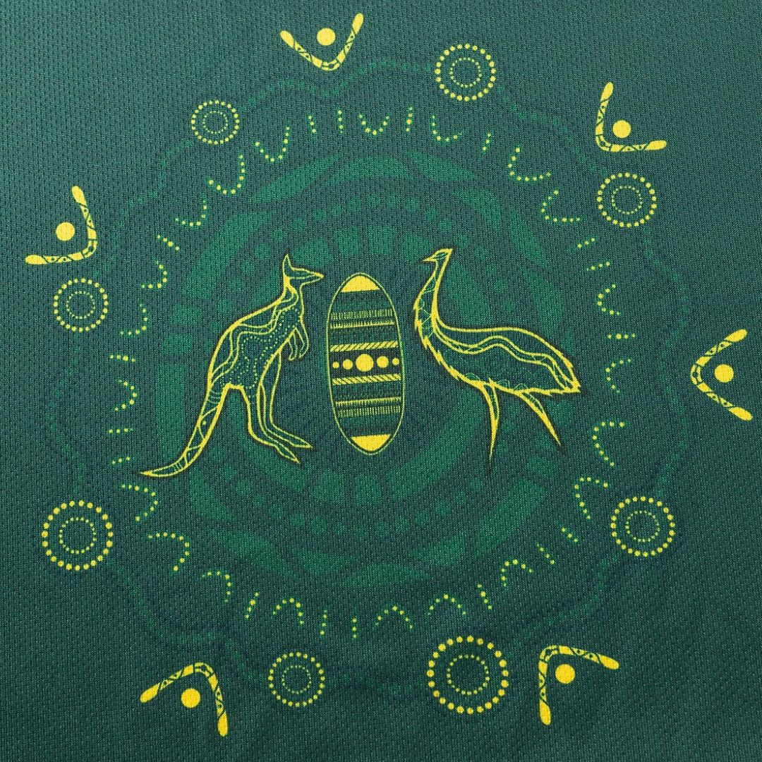 Australia Kangaroos 2024 Indigenous Polo Shirt