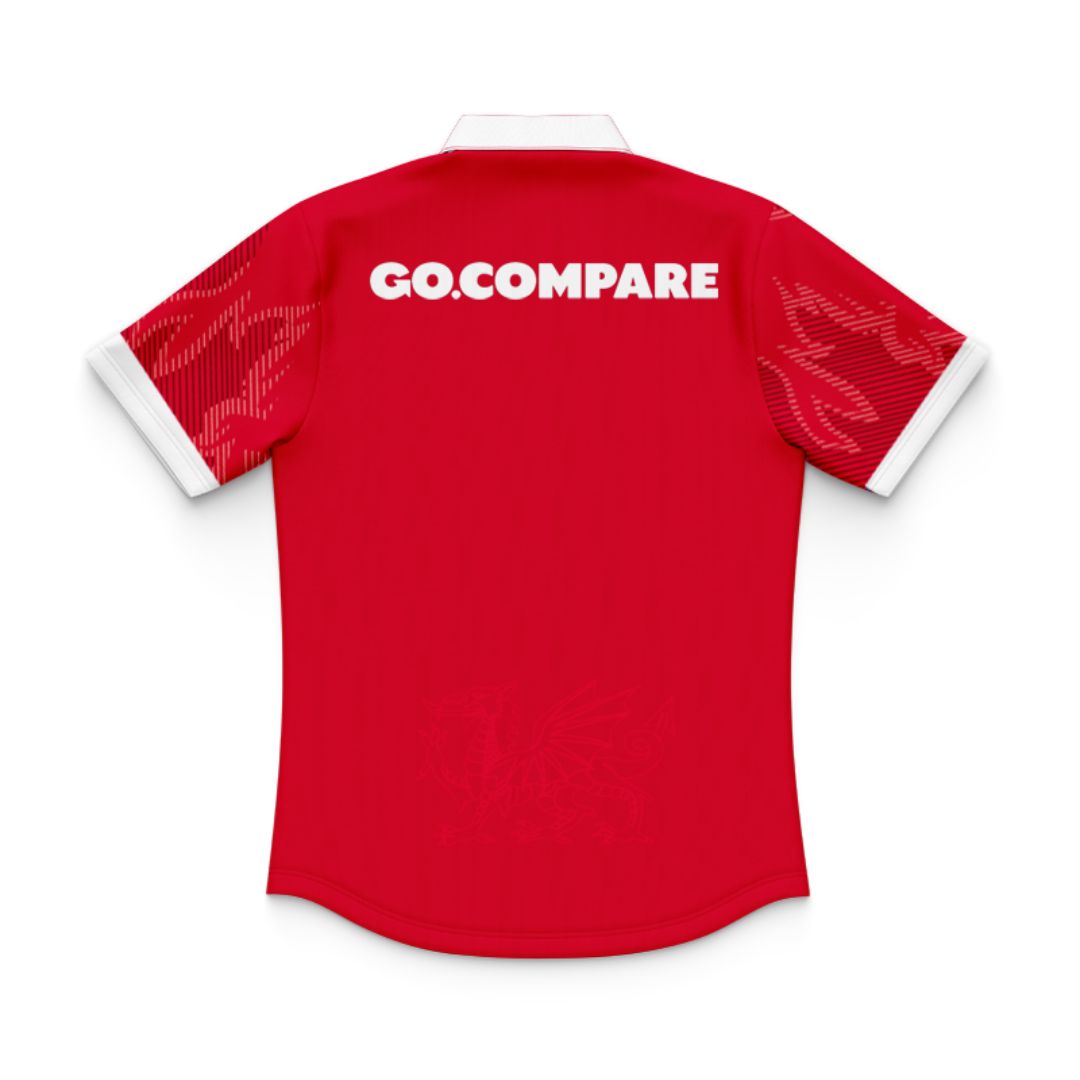 Wales Dragons Rugby 2024/25 Kids Home Match Polo Shirt