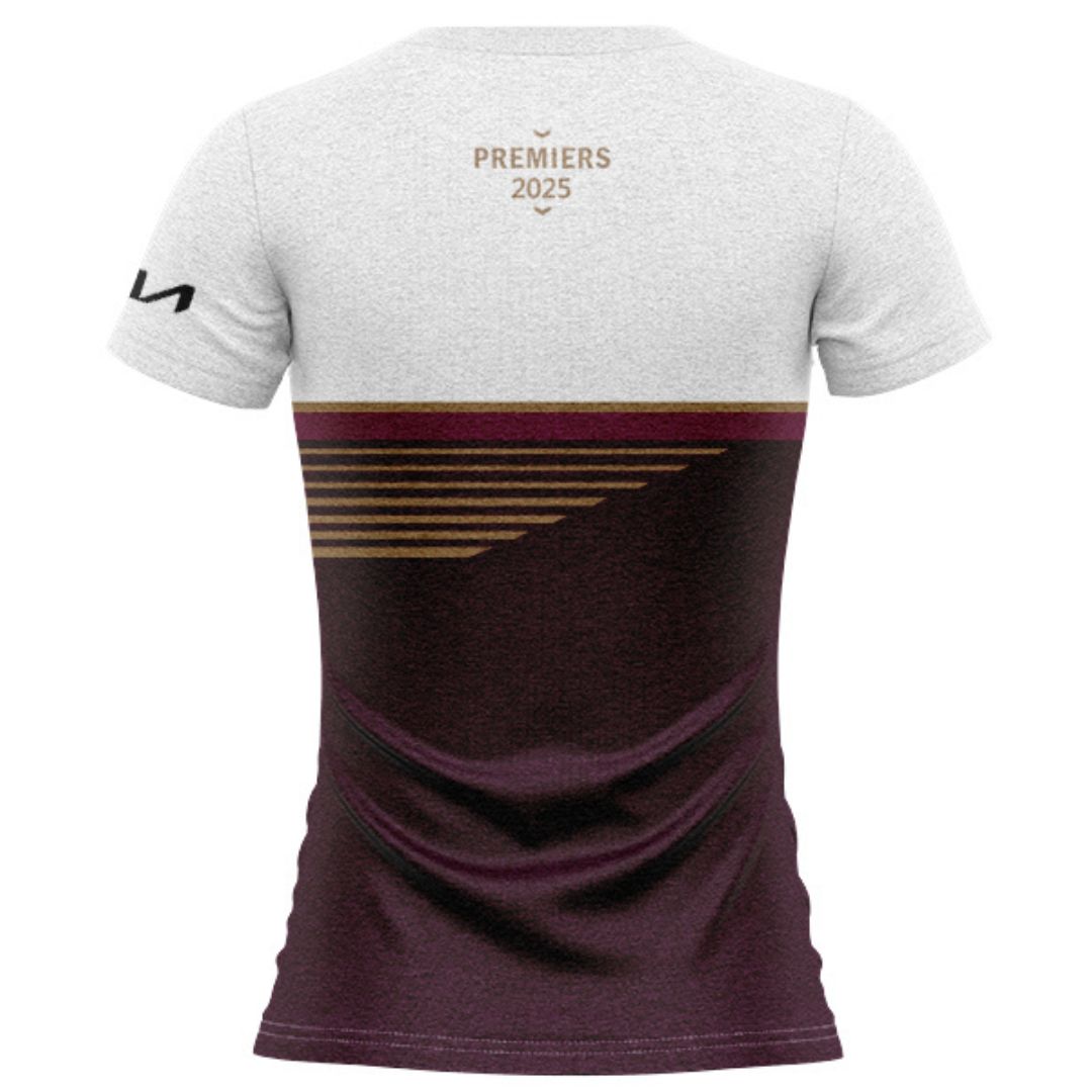 Brisbane Broncos 2025 Women's Premiers Shirt - Maroon