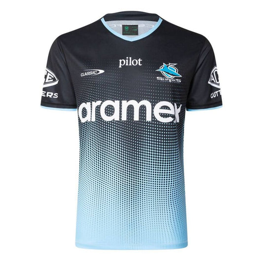 Cronulla Sutherland Sharks 2025 Black Training Shirt