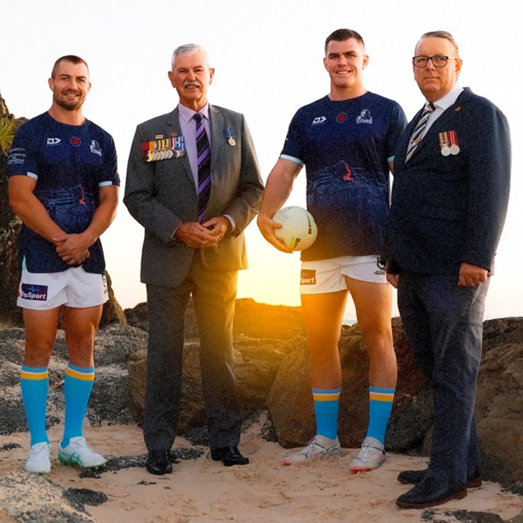 Gold Coast Titans 2024 ANZAC Warm Up Shirt