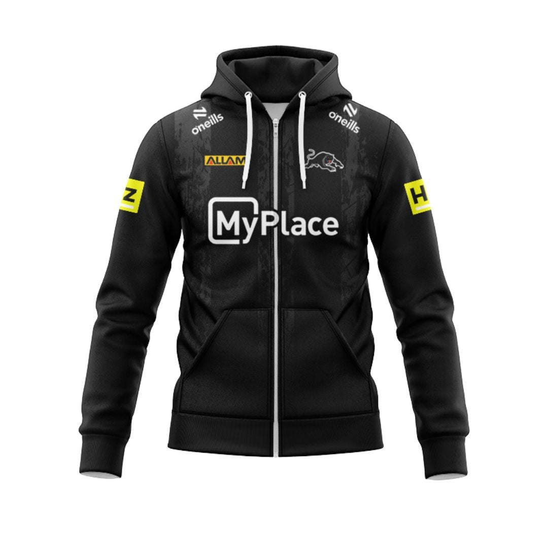 Penrith Panthers 2025 Dark Training Hoodie With Zipper