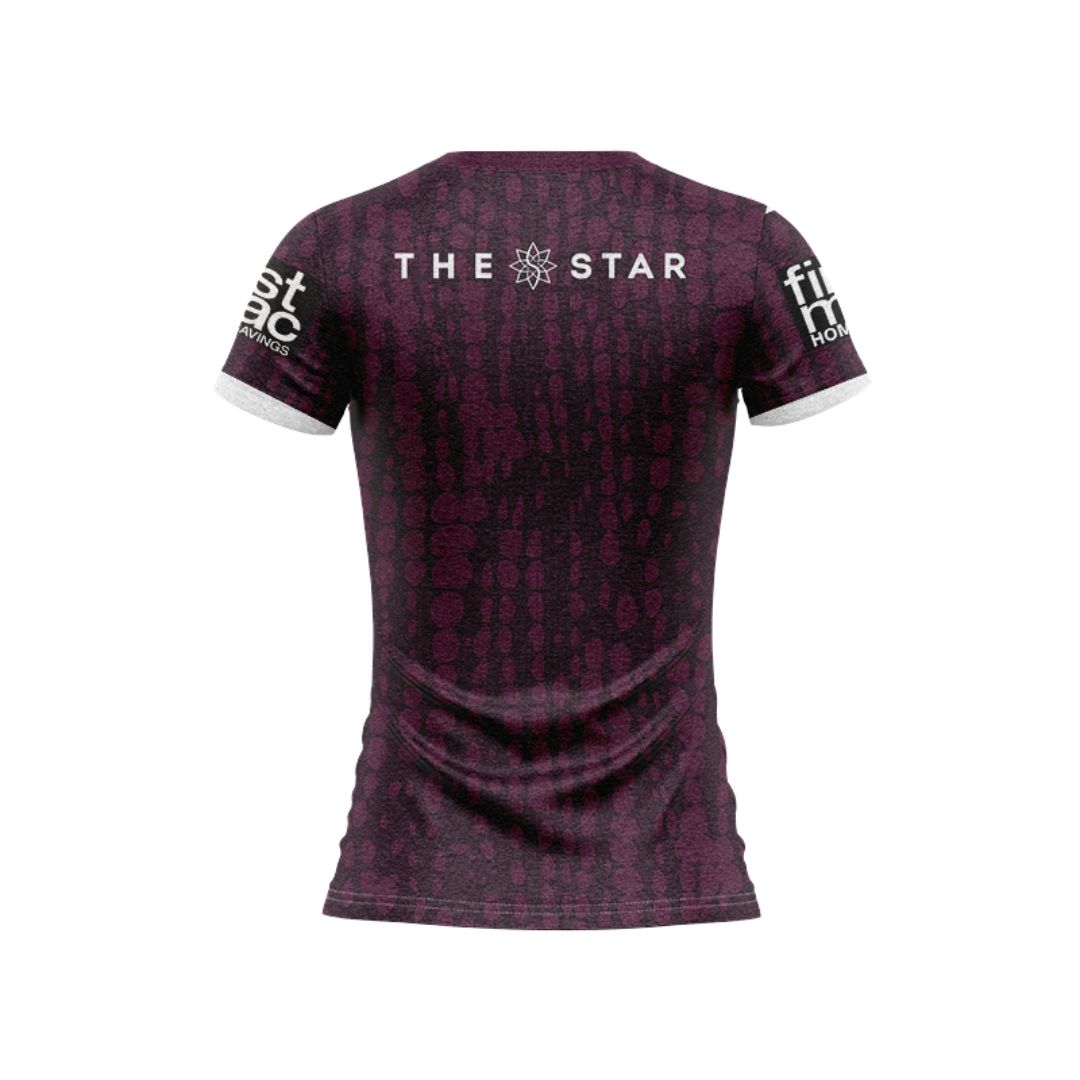 Brisbane Broncos 2025 Women's Maroon Training Shirt
