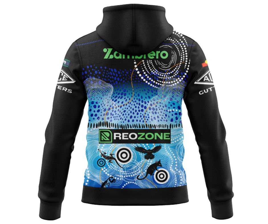 Cronulla Sutherland Sharks 2025 Indigenous Hoodie with Zipper