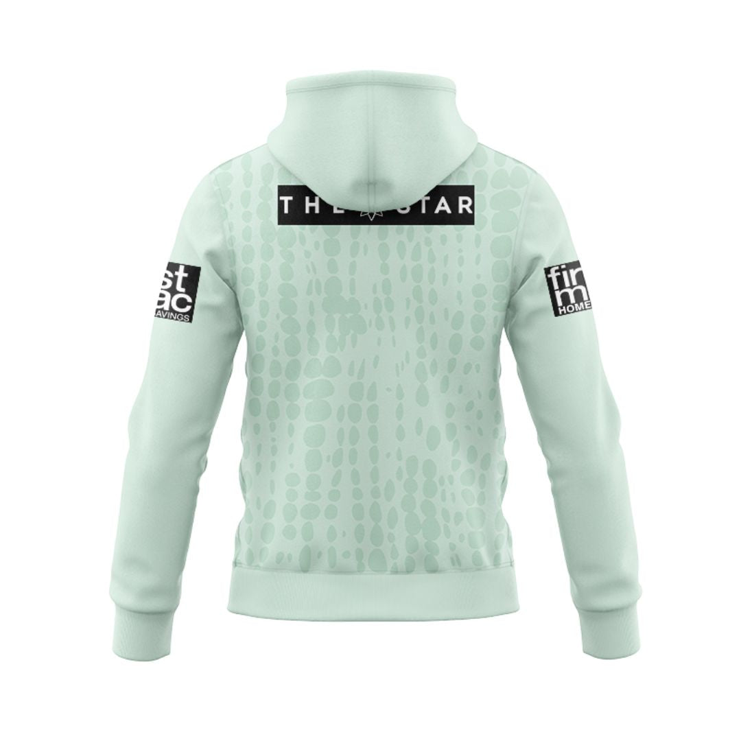Brisbane Broncos 2025 Mint Green Training Hoodie with Zipper