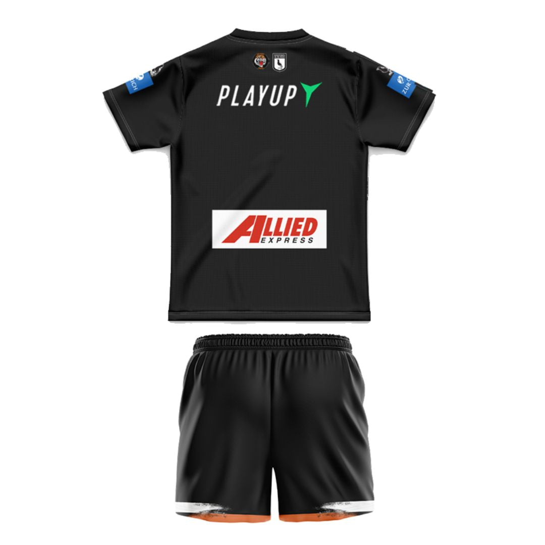 Wests Tigers 2025 Kids Home Jersey and Shorts Kit