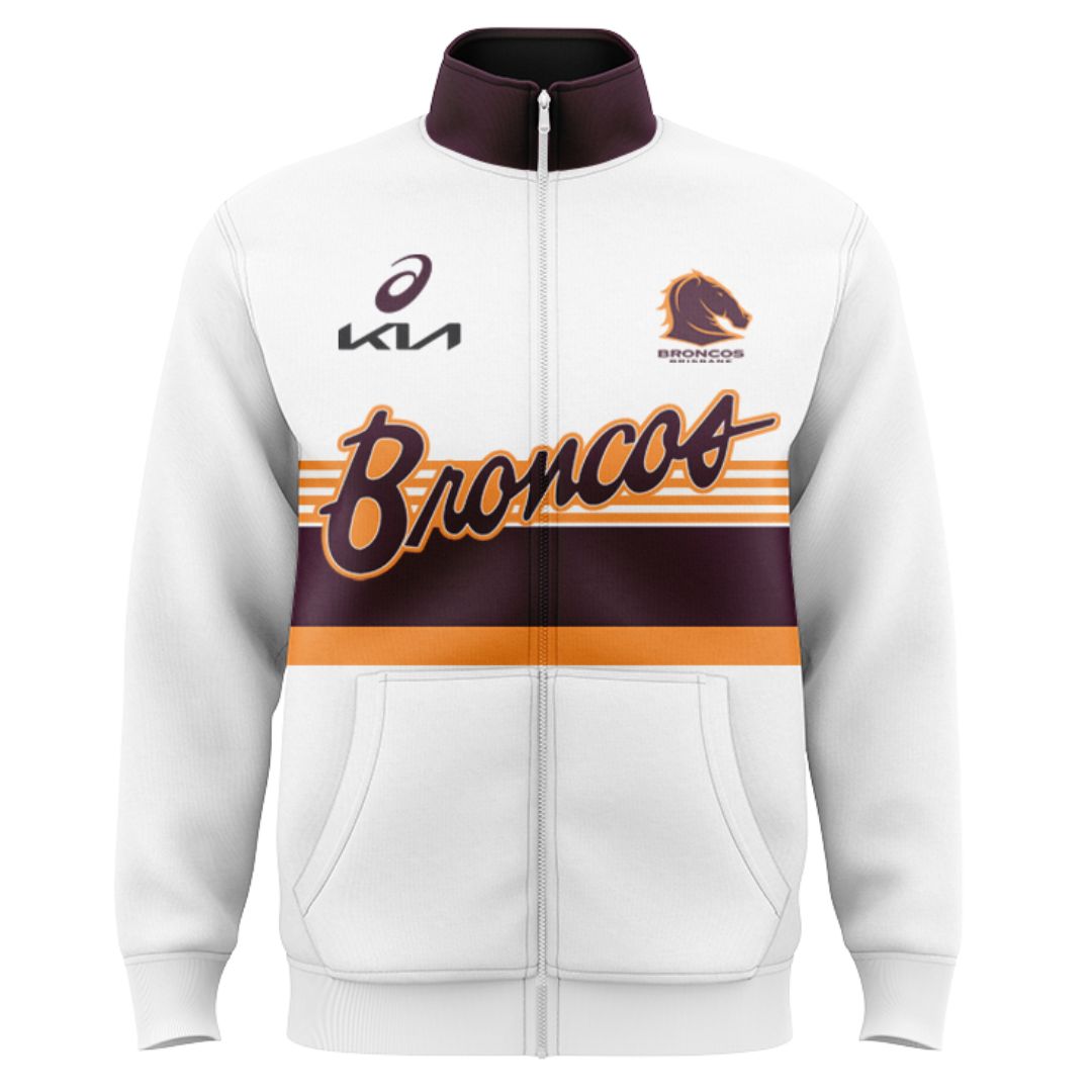 Brisbane Broncos 2025 Run Out Jacket with Zipper