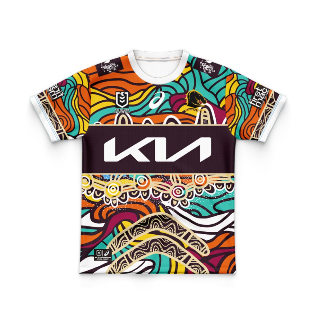 Brisbane Broncos 2023 Kids Indigenous Jersey