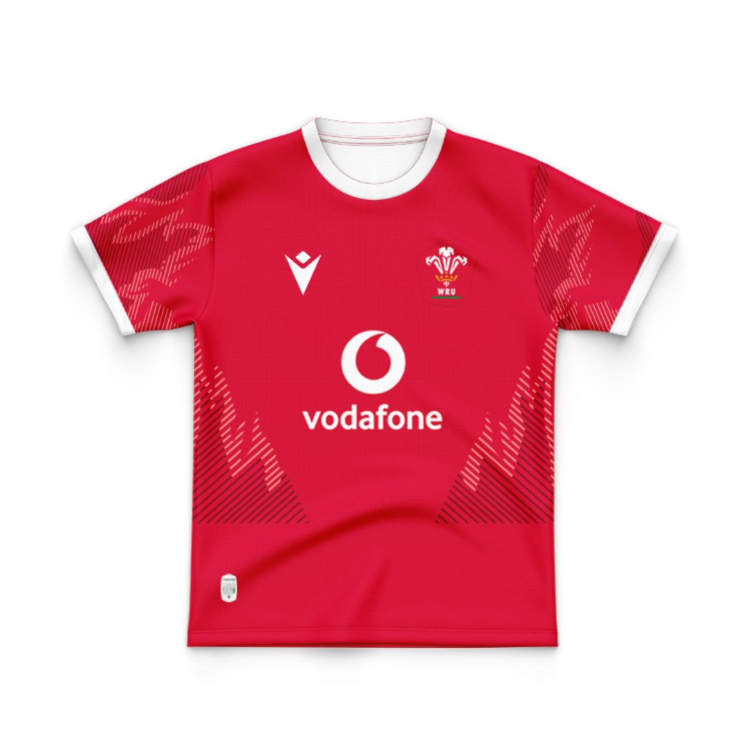 Wales Dragons Rugby 2024/25 Kids Home Match Jersey