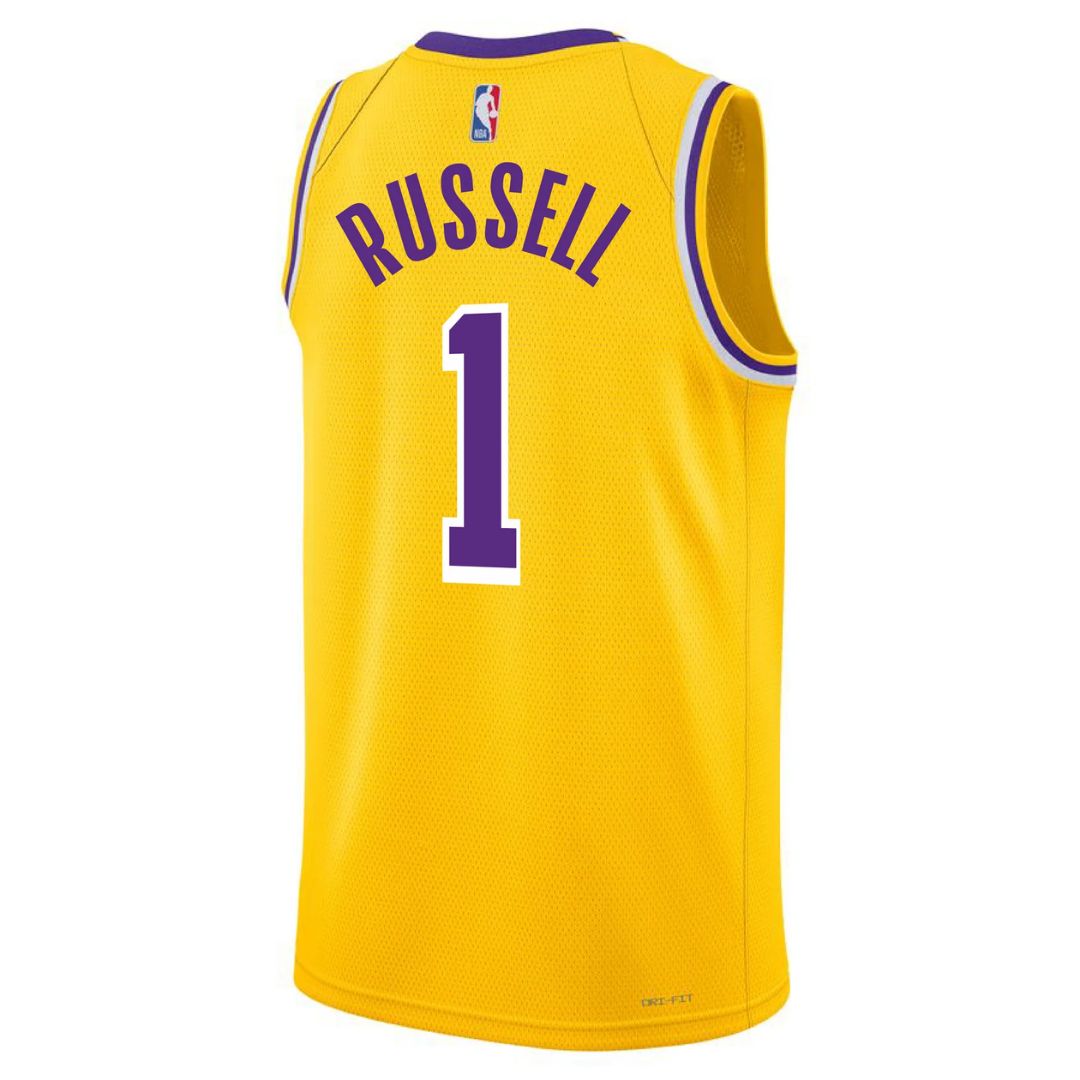 Los Angeles Lakers 2024/25 D'Angelo Russell #1 Home Jersey