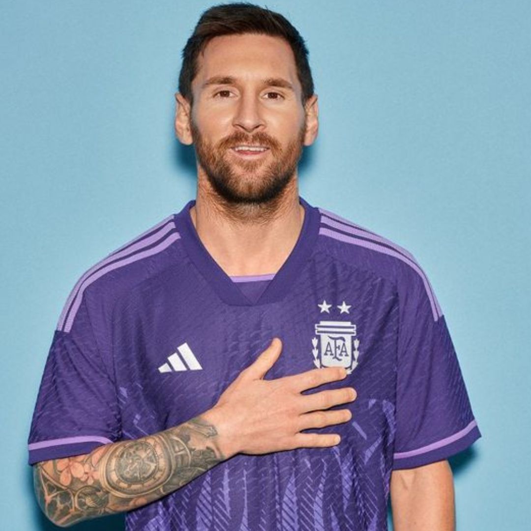 Argentina 2022 World Cup Away Jersey Shirt (2 Stars)