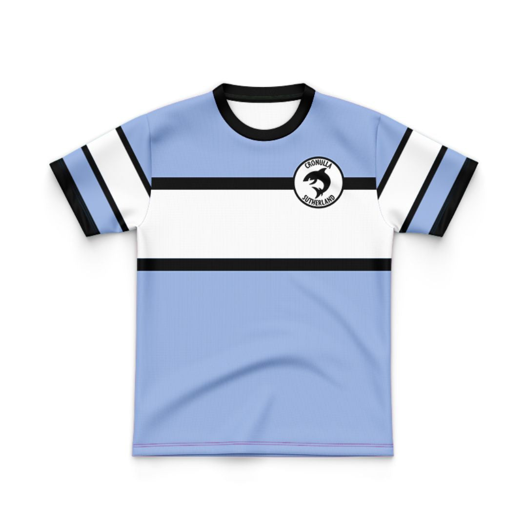 Cronulla Sutherland Sharks 1973 Kids Retro Jersey