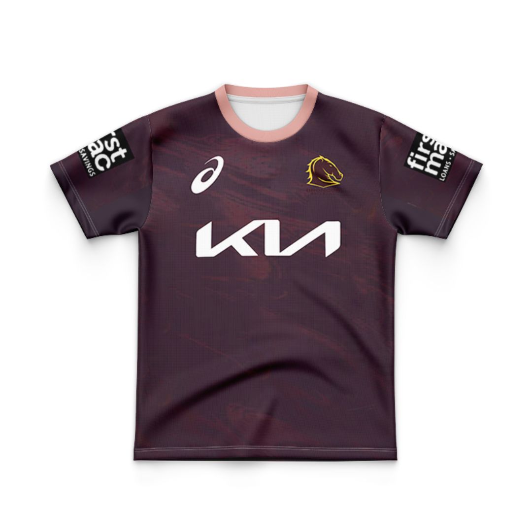 Brisbane Broncos 2023 Kids Training Jersey