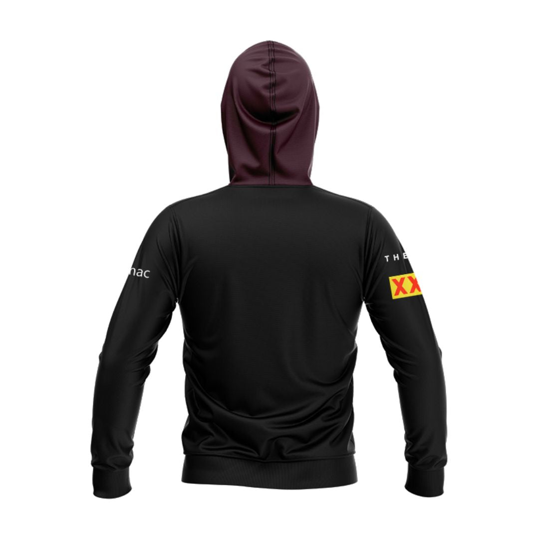Brisbane Broncos 2025 Black Front Hoodie