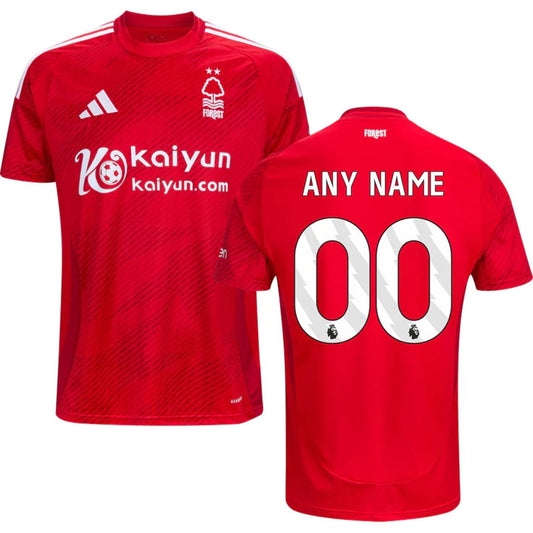 Nottingham Forest 2024/25 Home Jersey Shirt (Add Your Own Name & Number)