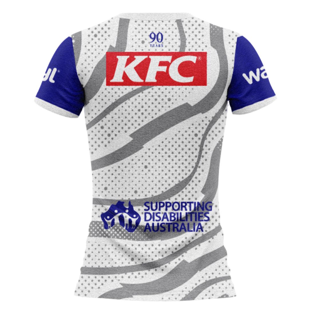 Canterbury Bankstown Bulldogs 2025 Women's White Training Shirt