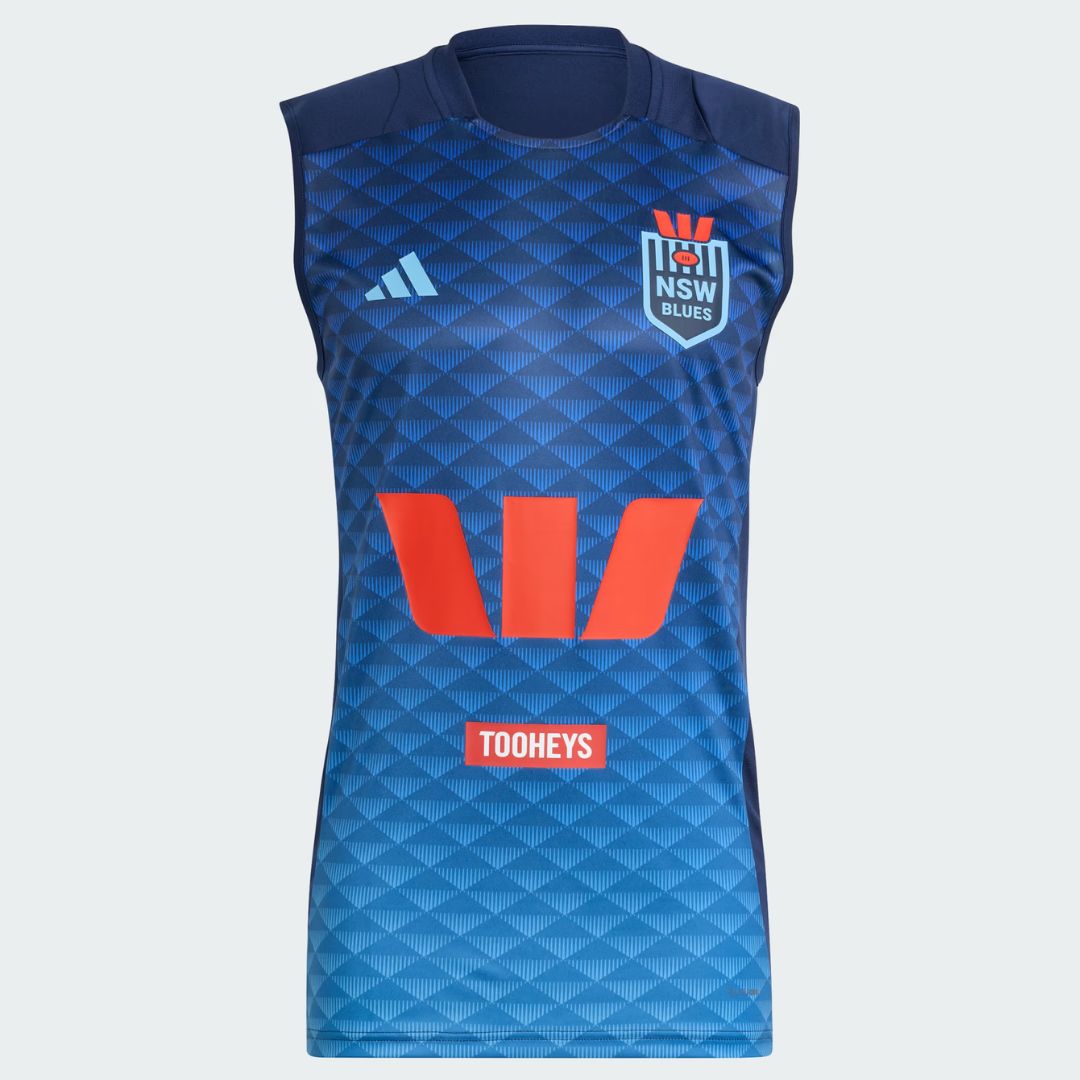 NSW Blues State Of Origin 2025 Training Singlet
