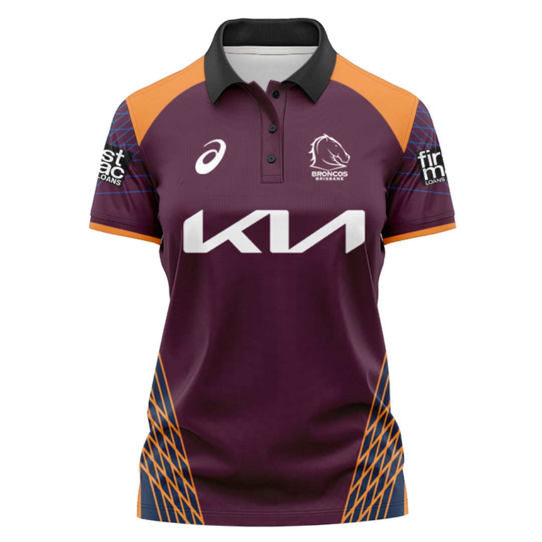 Brisbane Broncos 2000 Women's Retro Polo Shirt