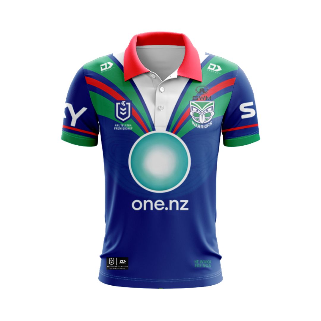 New Zealand Warriors 2025 Home Polo Shirt