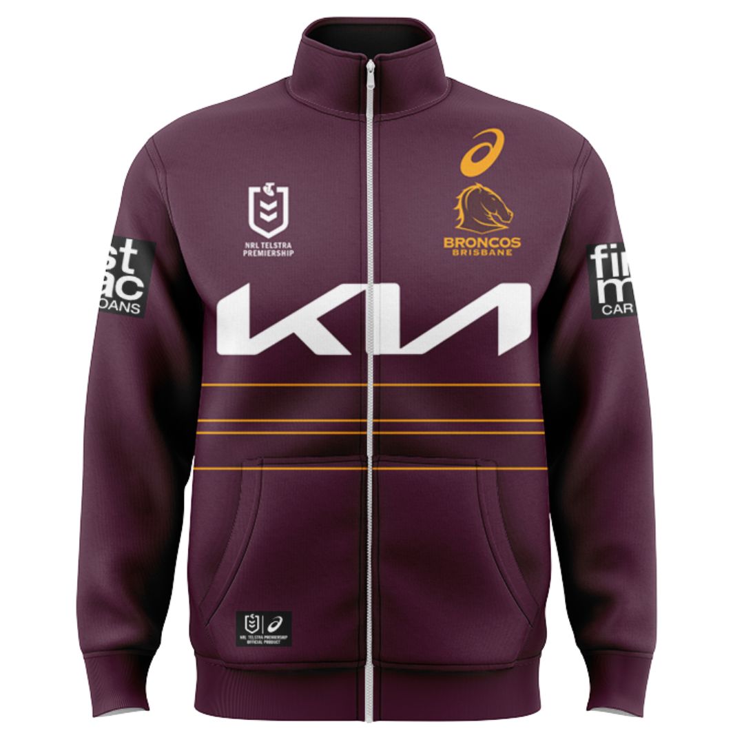 Brisbane Broncos 2025 Home Jacket with Zipper