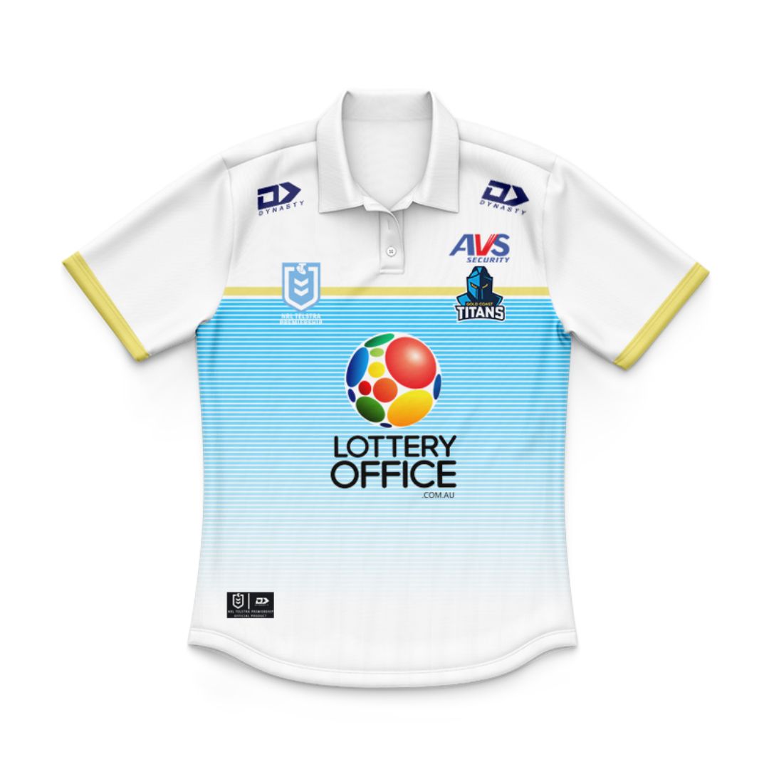 Gold Coast Titans 2025 Kids Away Polo Shirt