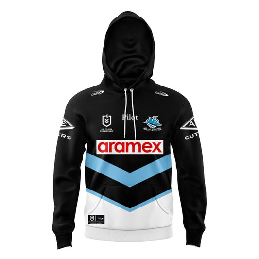 Cronulla Sutherland Sharks 2025 Kids Away Hoodie