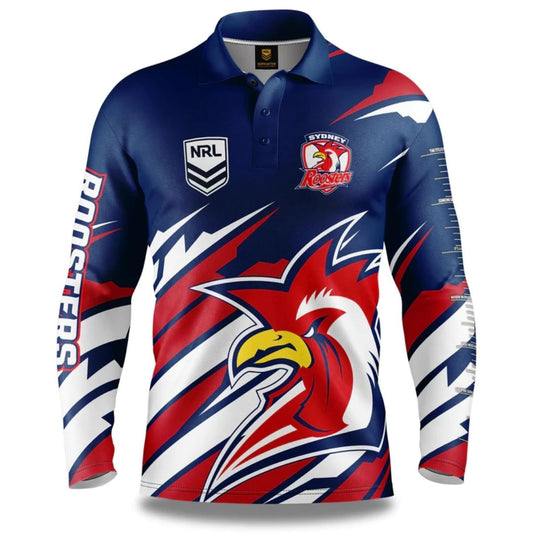 Sydney Roosters 2024 Long Sleeve Ignition Fishing Shirt