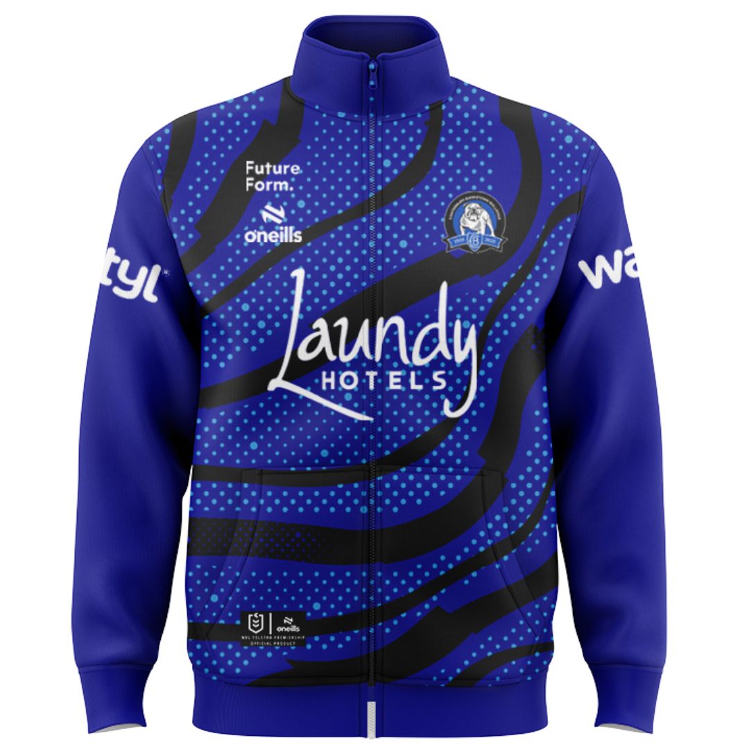Canterbury Bankstown Bulldogs 2025 Blue Training Jacket with Zipper