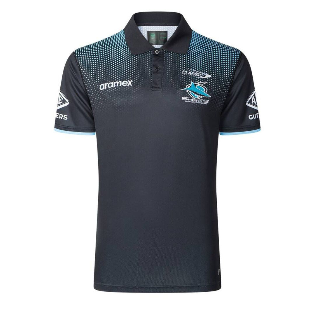Cronulla Sutherland Sharks 2025 Media Polo Shirt
