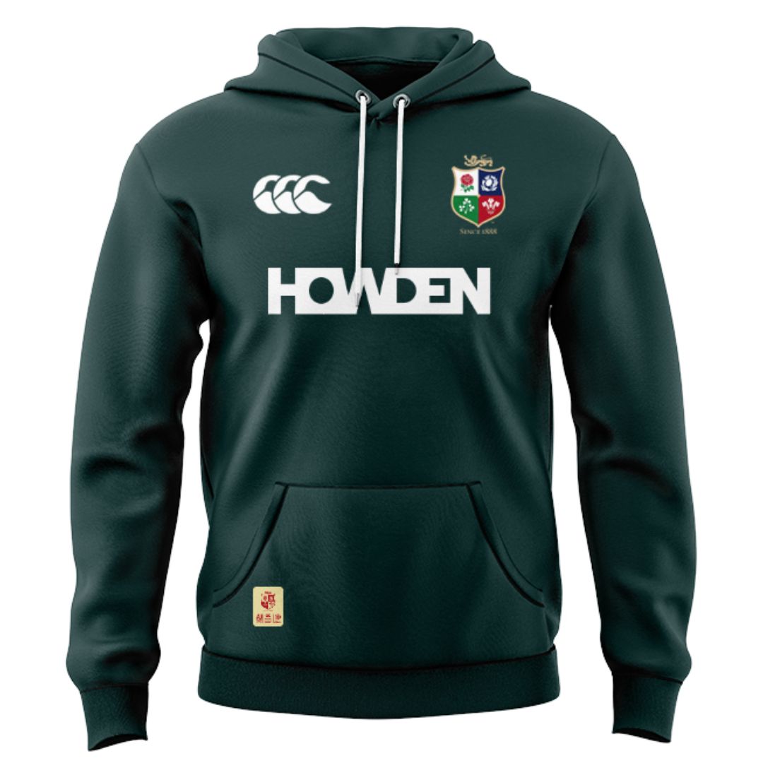 British & Irish Lions 2025 Green Training Hoodie