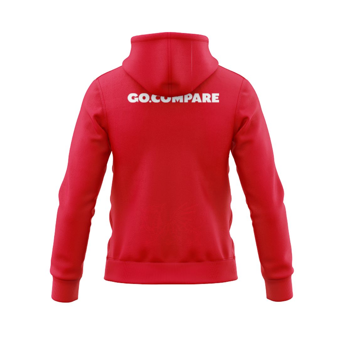 Wales Dragons Rugby 2024/25 Home Match Hoodie With Zipper