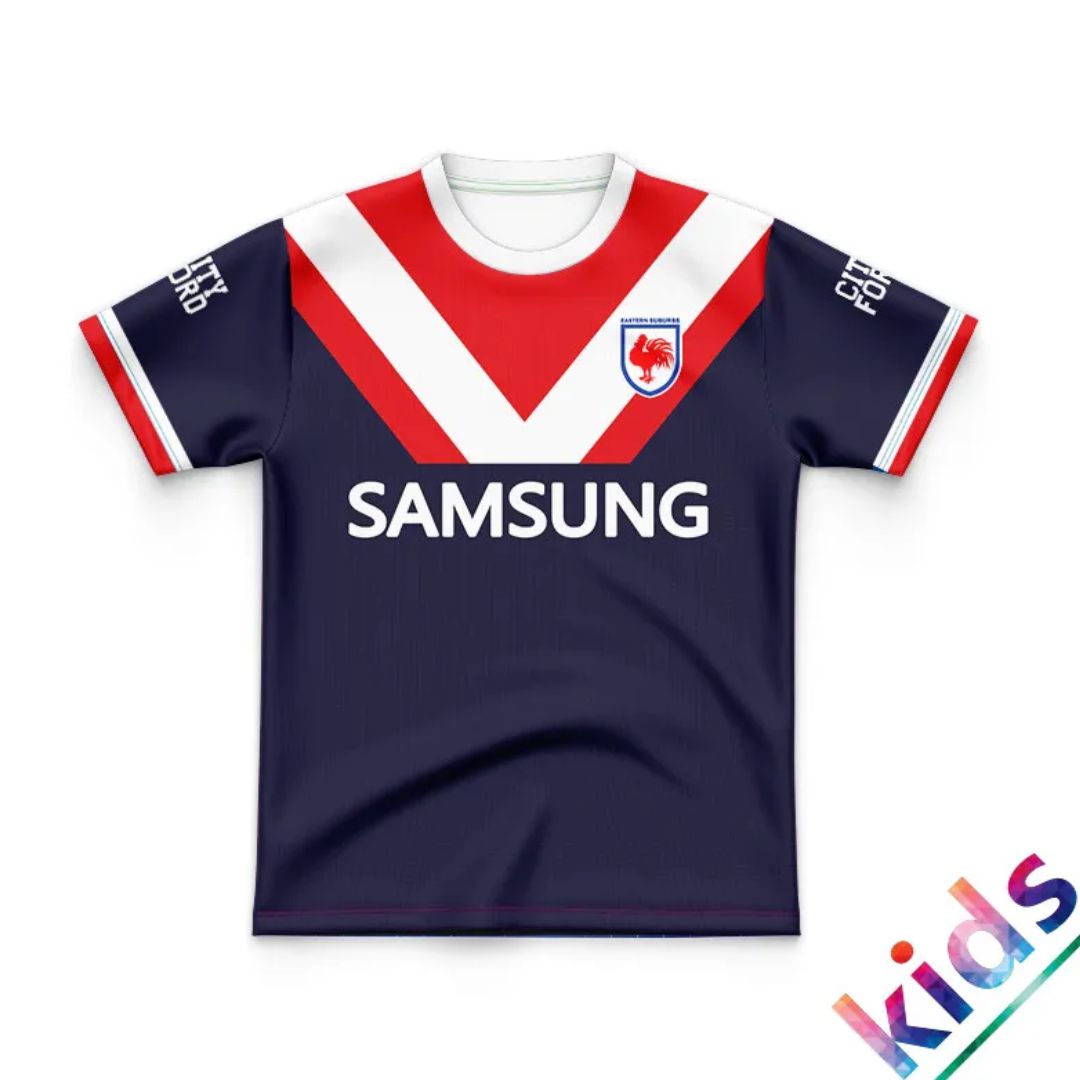 Sydney Roosters 1993 Kids Retro Jersey