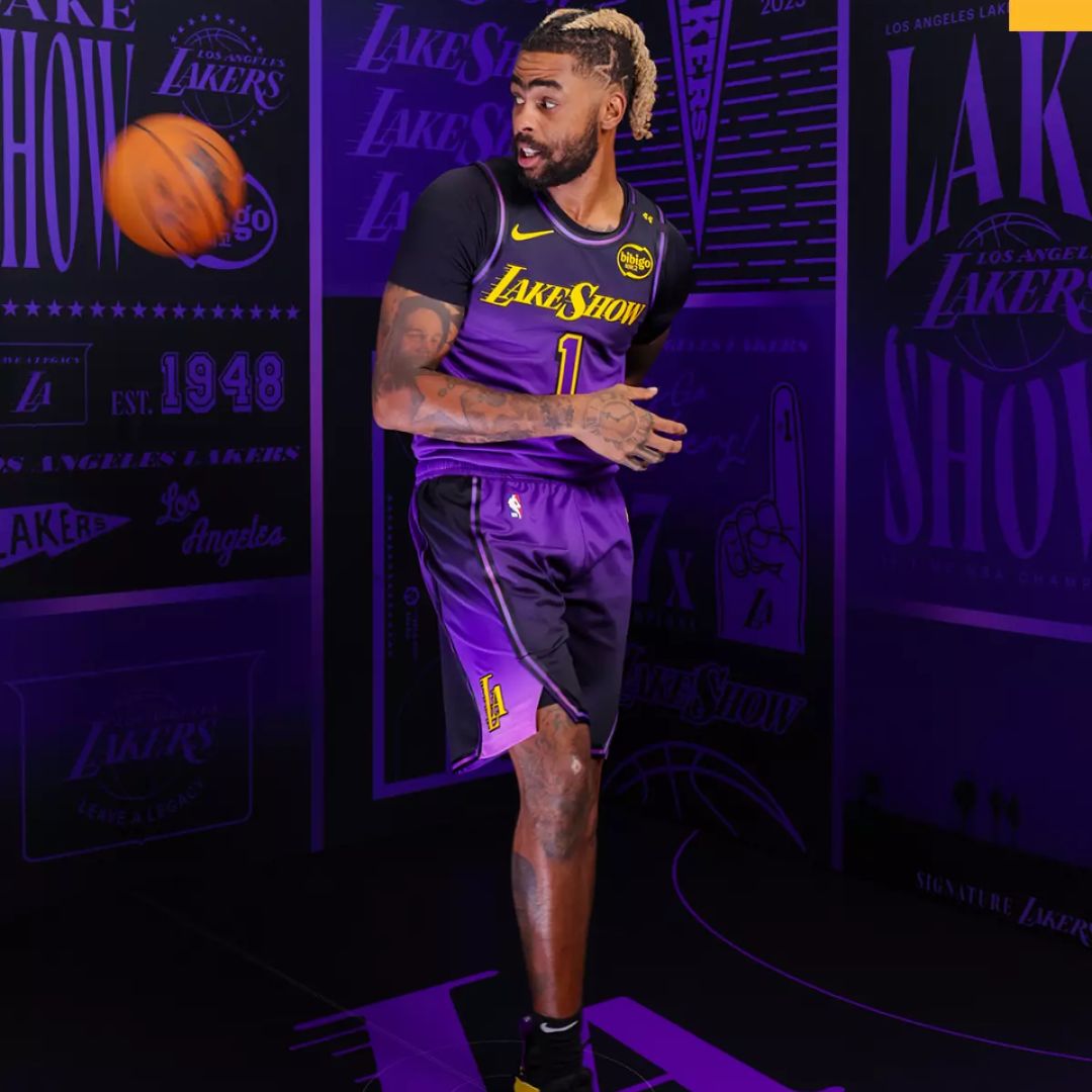 Los Angeles Lakers 2024/25 City Edition D'Angelo Russell #1 Jersey