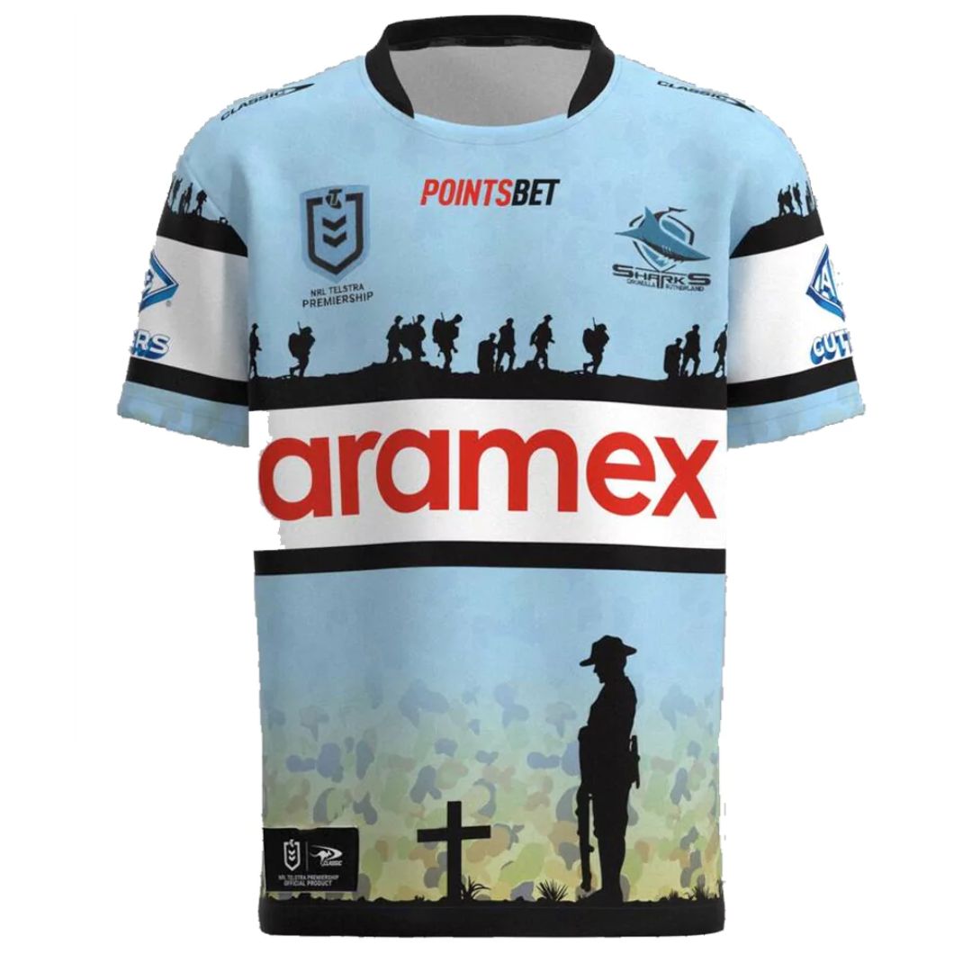 2023 Cronulla Sutherland Sharks ANZAC Jersey