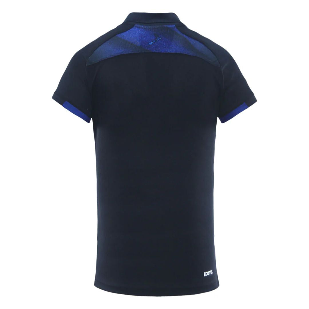 New Zealand Warriors 2025 Women's Black Sand Media Polo Shirt