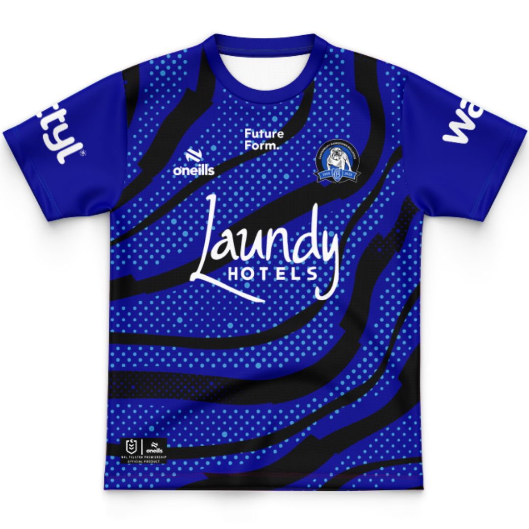 Canterbury Bankstown Bulldogs 2025 Kids Blue Training Jersey