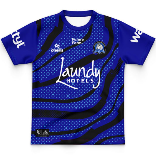 Canterbury Bankstown Bulldogs 2025 Kids Blue Training Jersey