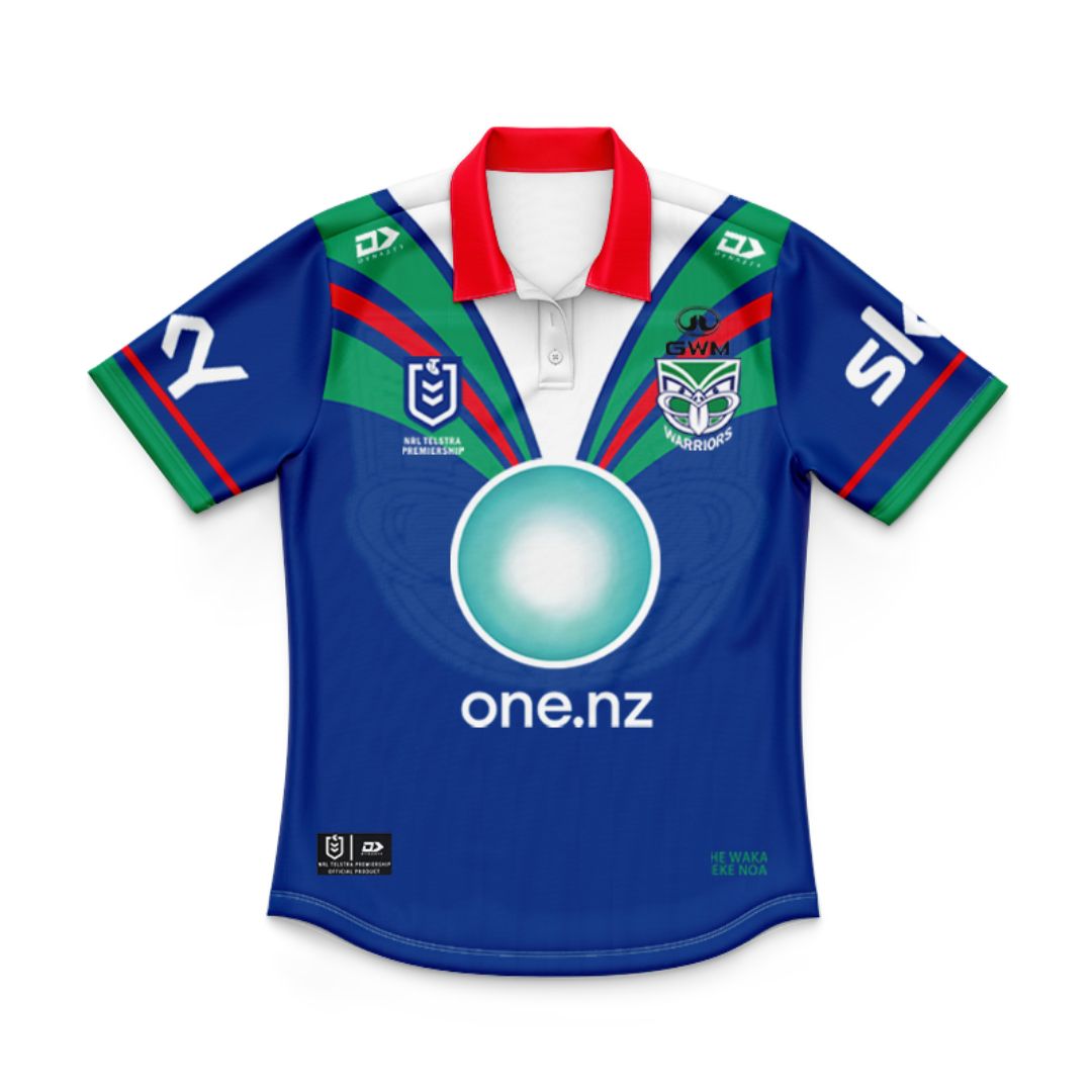 New Zealand Warriors 2025 Kids Home Polo Shirt