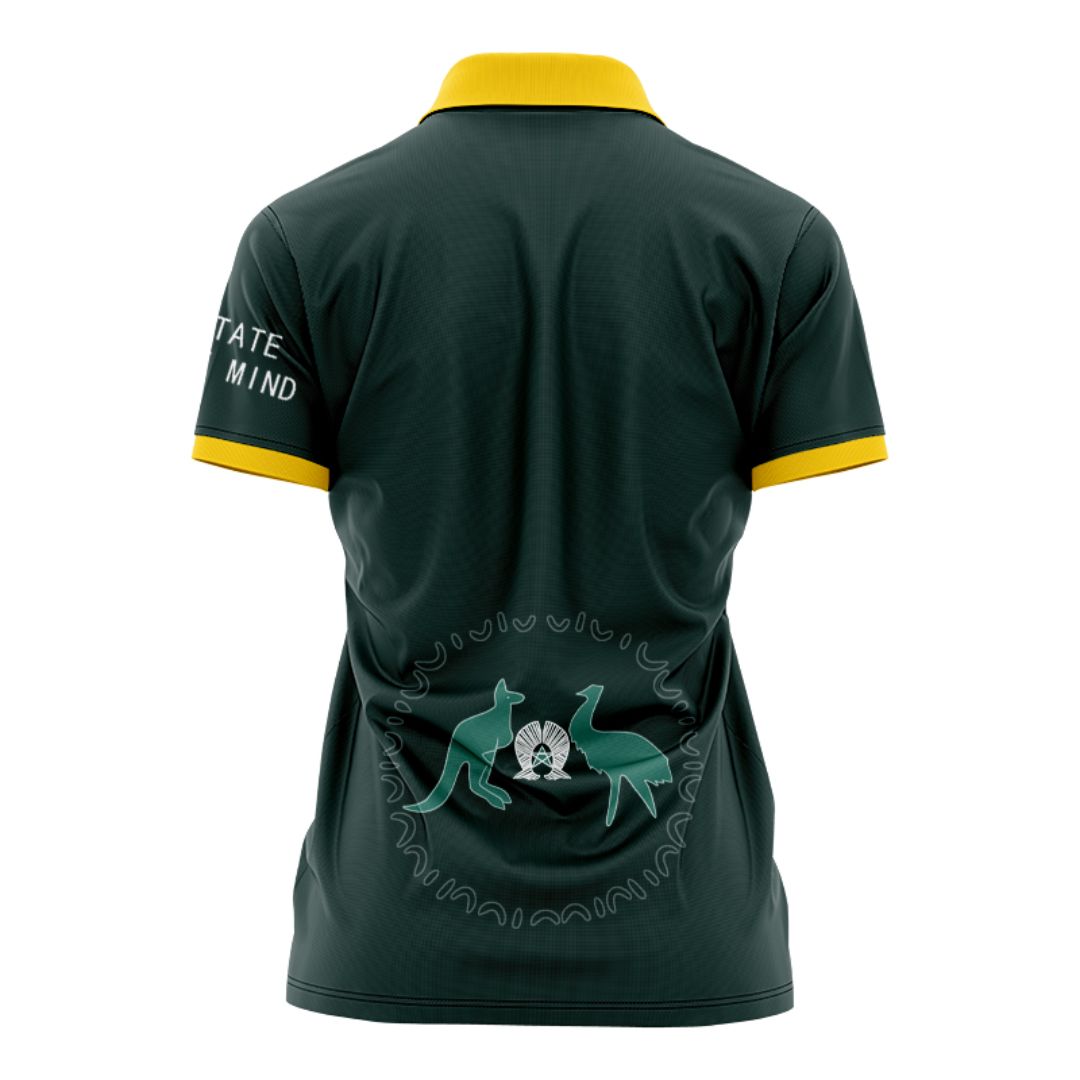 Australia Kangaroos 2024 Women's Home Polo Shirt